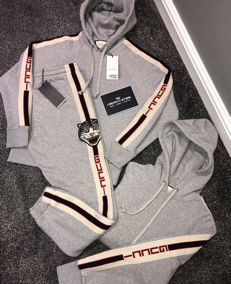 gucci sweat suit mens cheap|gucci trim tan hoodie sweatshirt.